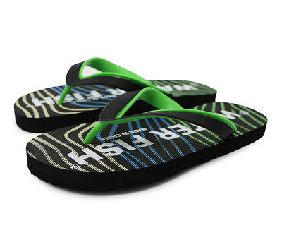 High Quality Double Color Strap Printing Men Fancy Flip Flops Factory Price