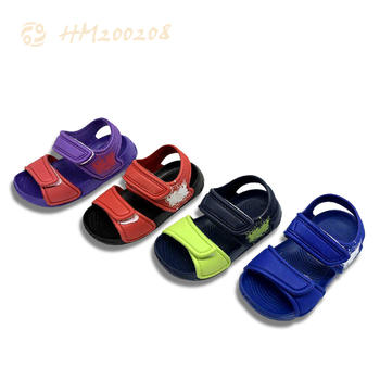 Children Hook-loop Sandals Lightweight Breathable Slippers