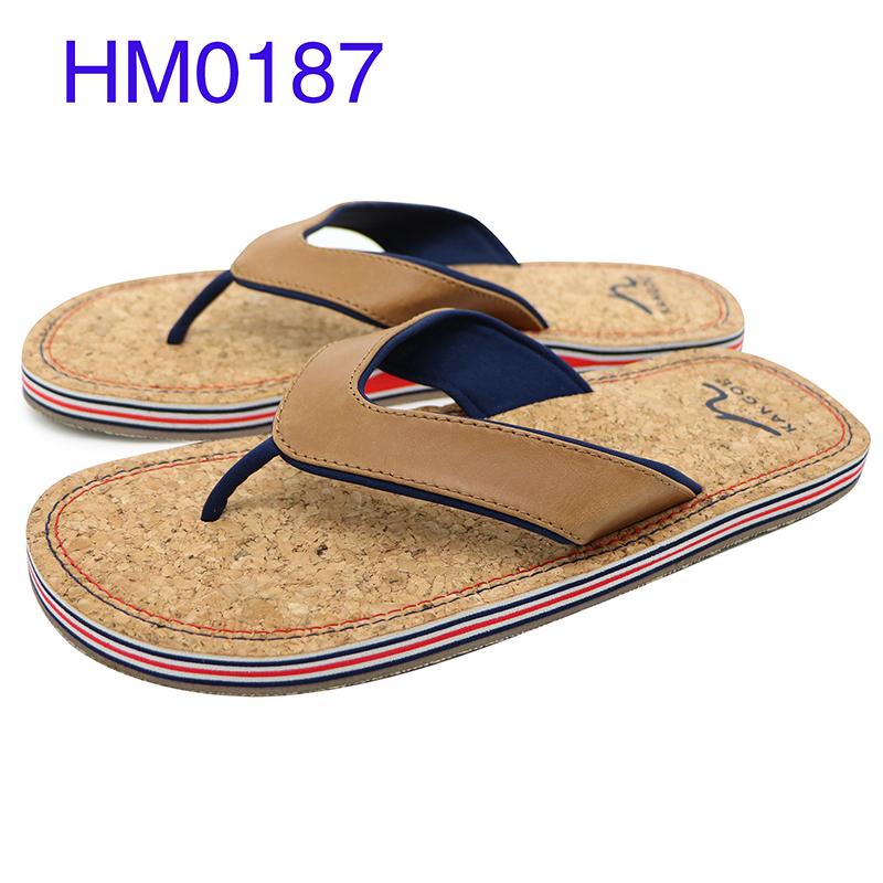 Wholesale Men Leather Flip Flops Sandals