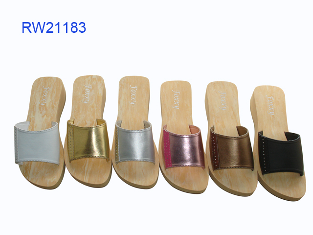 Wholesale Wedge Sandals Wooden Slippers For Women