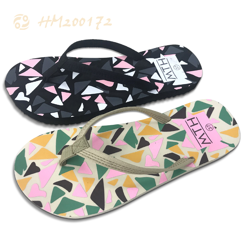 Geometric Flip Flops For Women Cheap Colorful