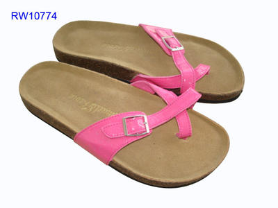 Women Cork Sandals Metal Button Beach Sandals Wholesale