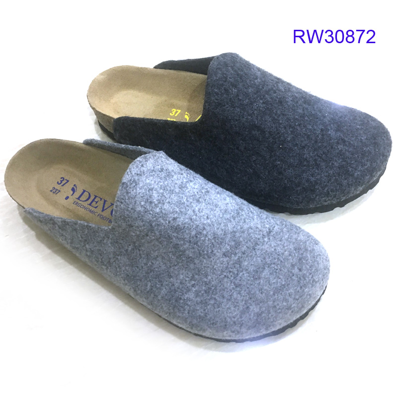 Best Sell Women Cork Slippers Closed Toe Slides