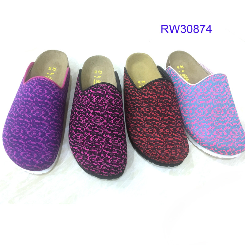 High-quality Women Cork Slides Print Slippers Wholesale