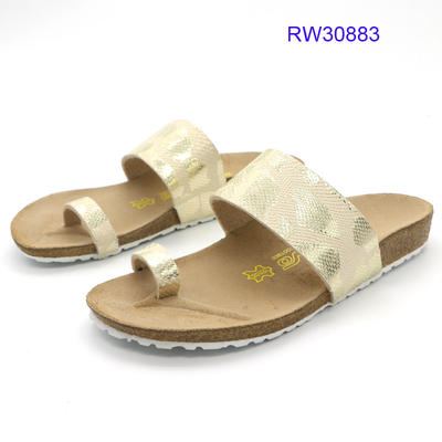 Custom Women Cork Slide Sandals Flat Slipper Wholesale