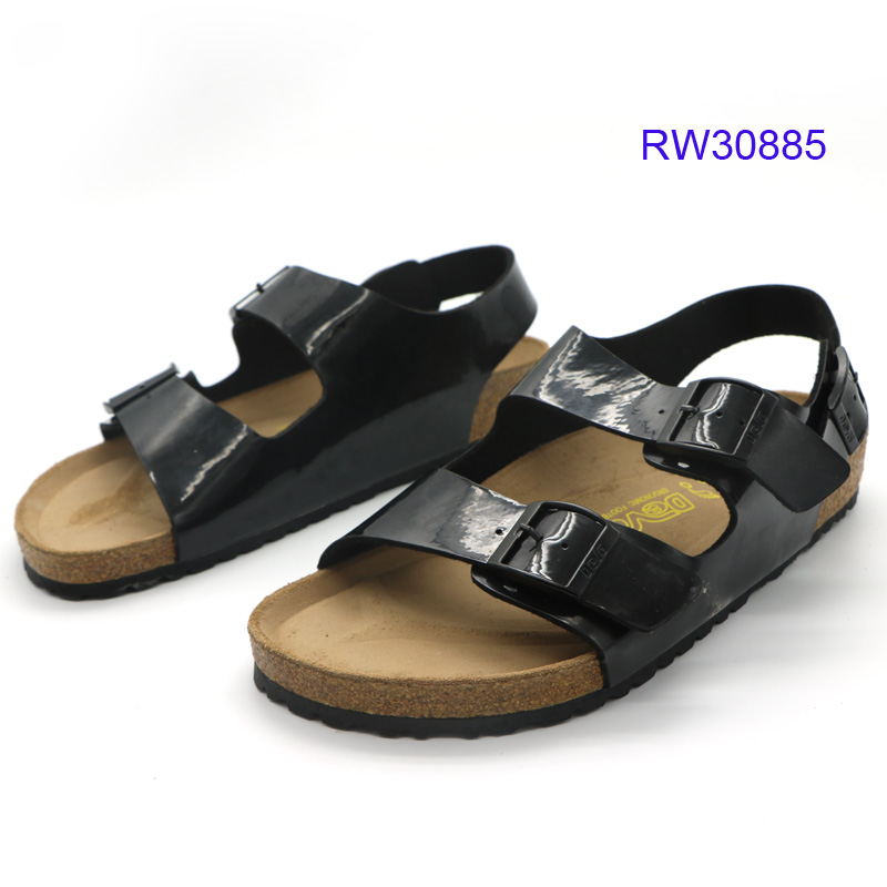 Custom Men Ankle-wrap Cork Sandals At Factory Price