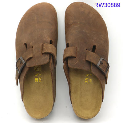Custom Women Cork Sandals Closed Toe Shoes Mules Wholesale