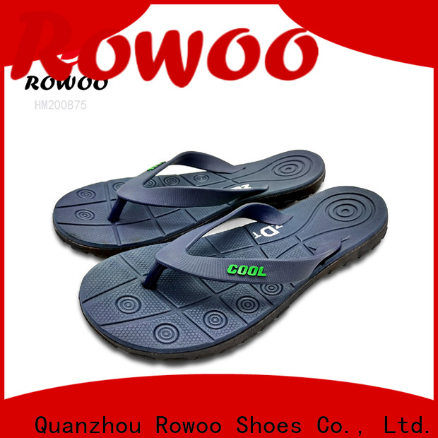 Rowoo mens leather flip flops best price