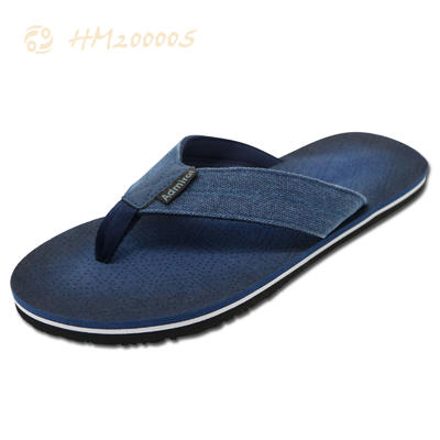 Customized Men Denim Flip Flops Sandals Anti-slip Slipper Shoes