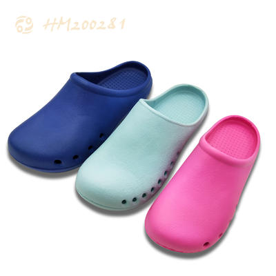 Flat Women Clog Sandals,Breathable Hole Mule Sandals