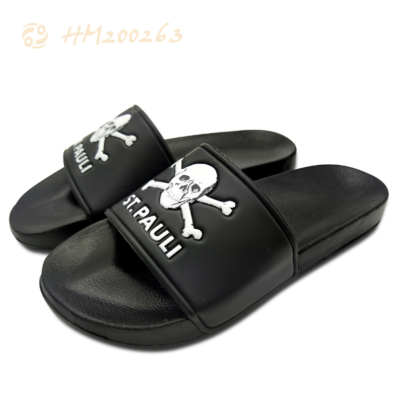 Wholesale Men Slides Slippers,Black Slides Customized Sandals
