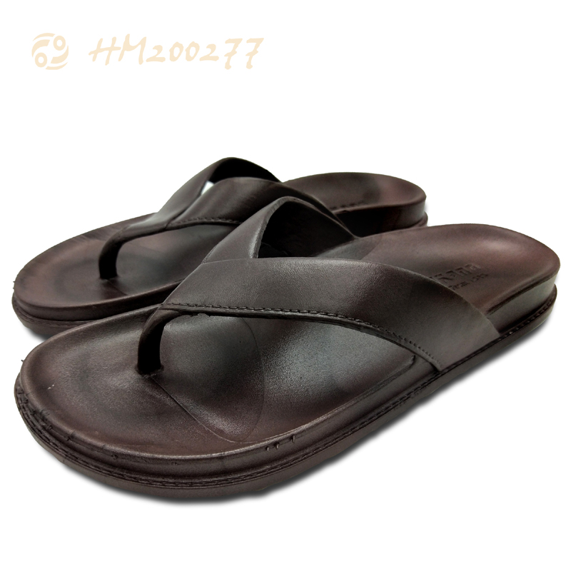 Wholesale Men Leather Flip Flops, Lightweight Men Flip Flop Slippers