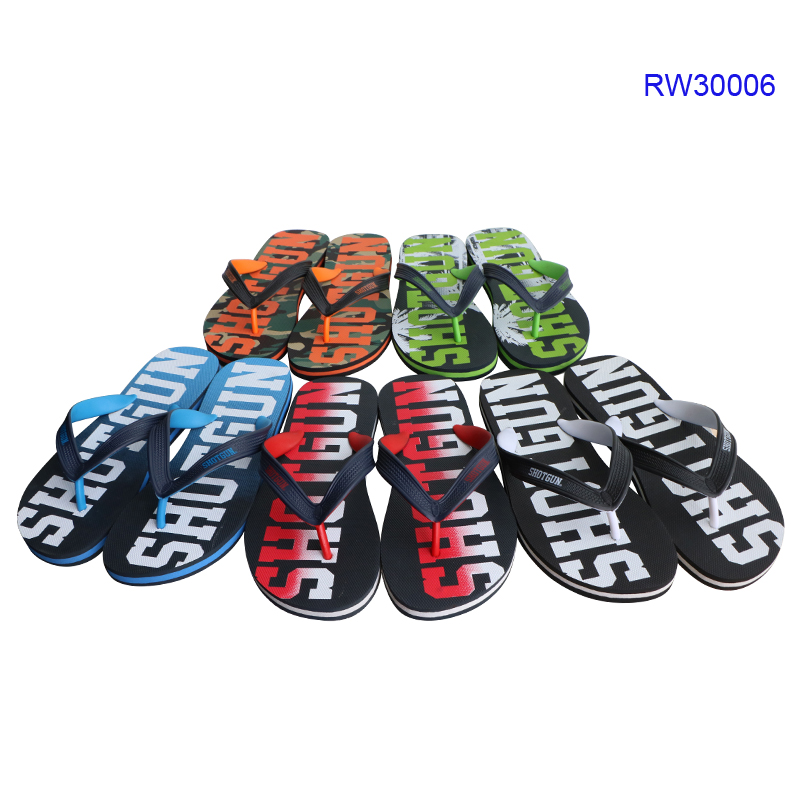 Men Flip Flops, Customized Logo Beach Slipper Sandals