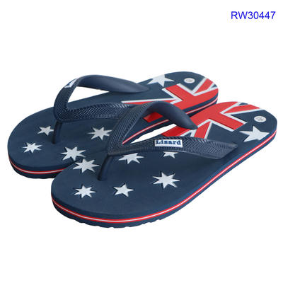 Customized Men Flag Flip Flops, Beach Slippers Shoes