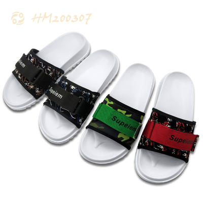 Men Printed Slides Slippers,Fashion High Arch Outdoor Sandals
