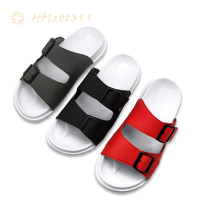 Customized Sandals for Men, Buckle Two Strap Slippers