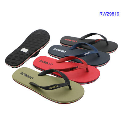 Casual Men Beach Rubber Sandals Customized Flip Flop Slipper Shoes
