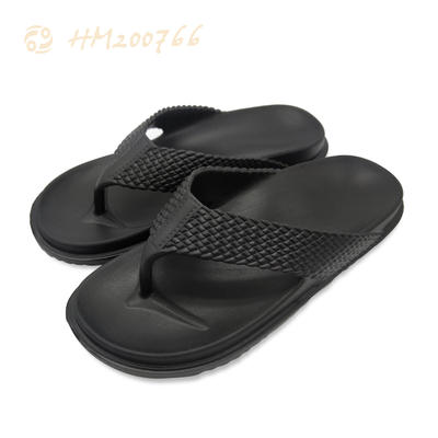 2021 New Fashion EVA Flip Flops Men Lightweight Slippers Summer Black Flat Sandals