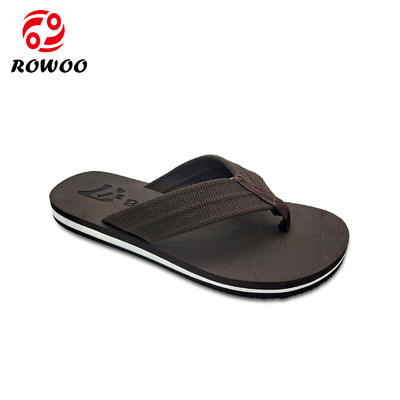 Custom China Customized Logo Oxford upper EVA sole beach on sale flip flop slipper for men Factory From China