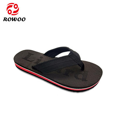China Customized Logo Oxford upper EVA sole on sale flip flop slipper for men High Quality Supplier In China