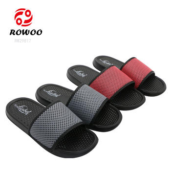 New Design Men Slides Casual Shoes Solid Beach Customized Slippers Women Flat Sandals