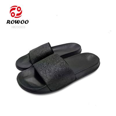 Wholesale PU upper open toe Flip flop fashion indoor slipper anti-slip slide comfortable sandal for women