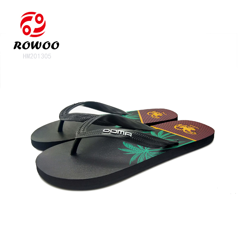 China promotion rubber outsole printing luxury men beach shoes