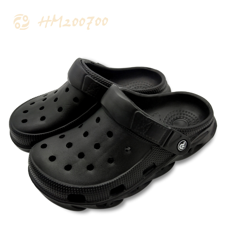 New Design Hot Sale Customized Garden Sandals Waterproof Breathable Clog Sandals Beach EVA Black Sandals