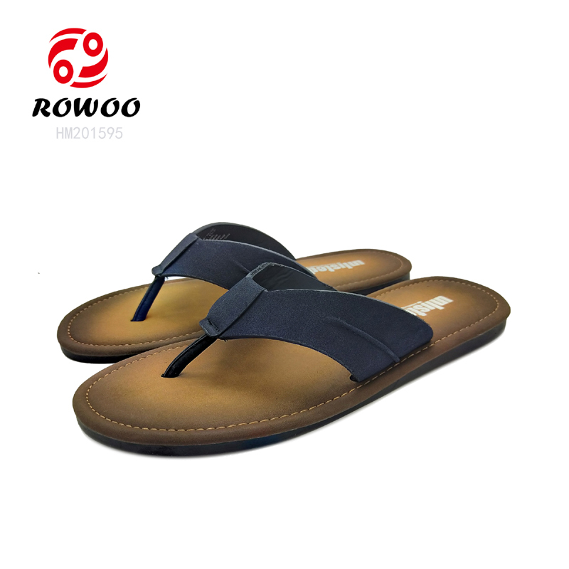 Factory Price Men Leather Slippers High Quality Thong Sandals Wholesale Flipflop Slippers for Men