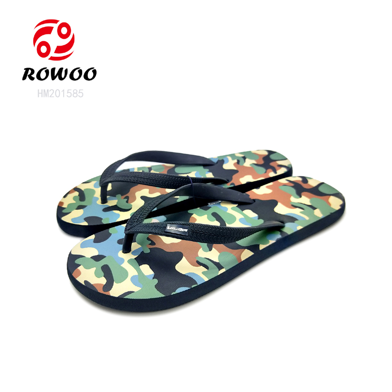 supplier camouflage color print hiking shoes flipflops slippers
