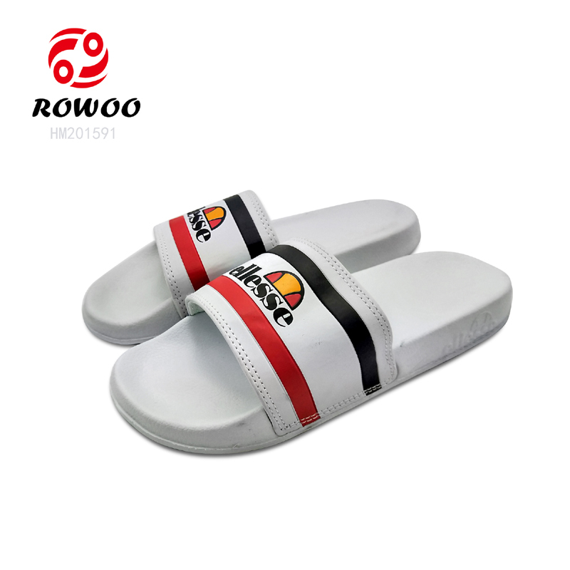 China hotsales PU upper plain slide sandals indoor house flipflops slippers for women